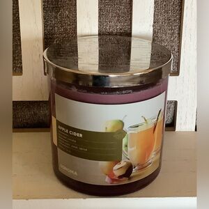 Sonoma 3-Wick 14oz Jar Candle - New - APPLE CIDER Fall Scent